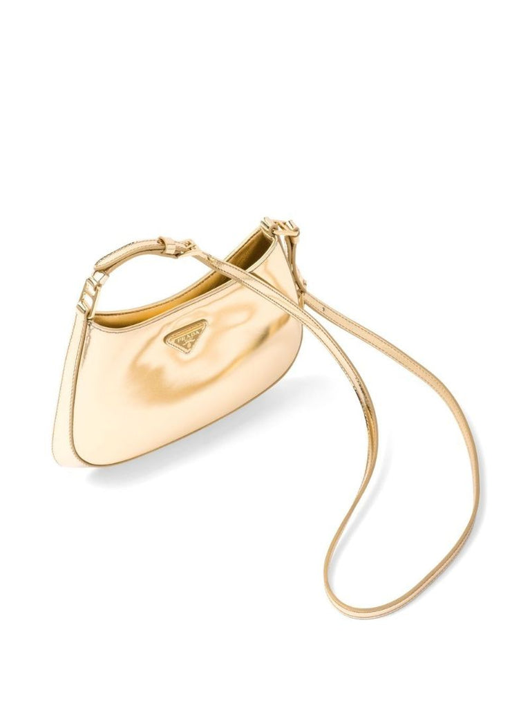Gold Metallic Leather Shoulder Bag