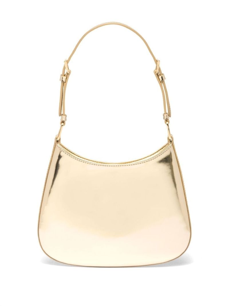 Gold Metallic Leather Shoulder Bag