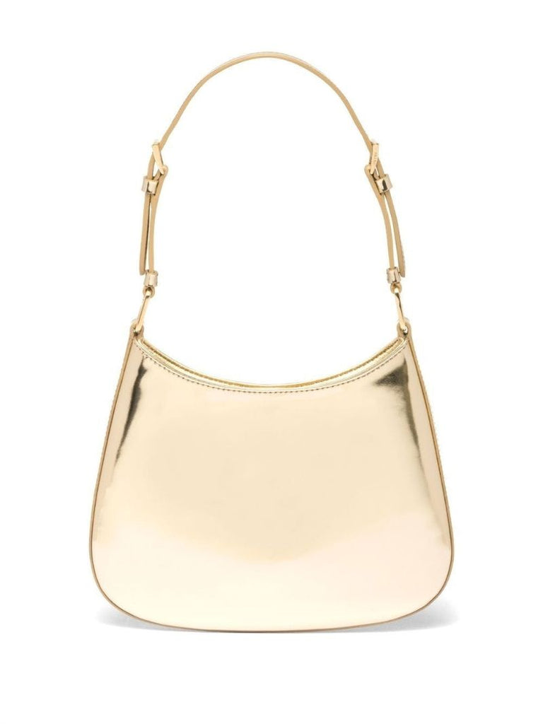 Gold Metallic Leather Shoulder Bag