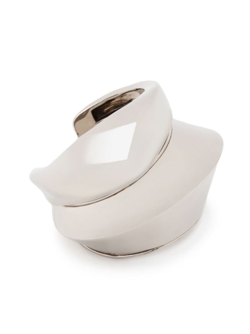 Silver-tone Iris Cuff Bracelet