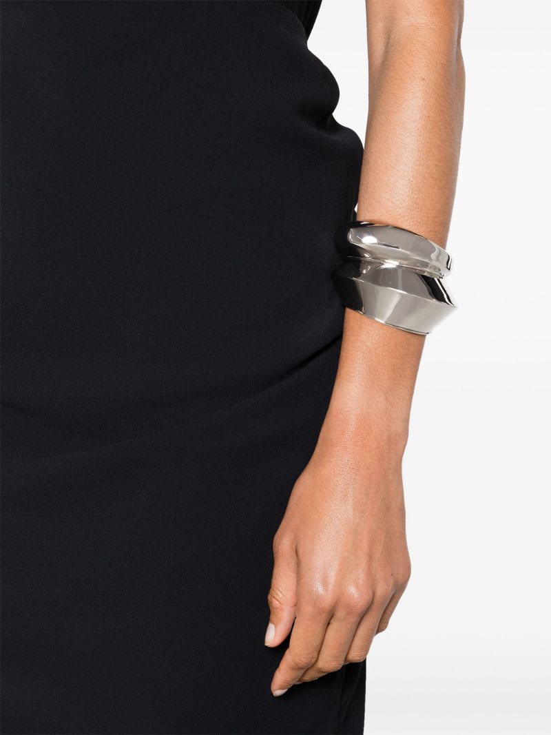 Silver-tone Iris Cuff Bracelet