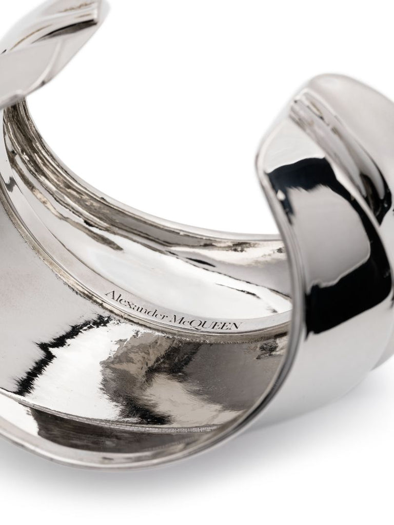 Silver-tone Iris Cuff Bracelet