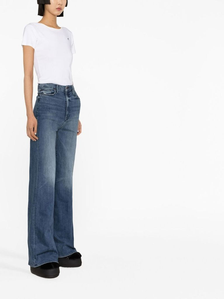 Blue Roller Skimp Wide-leg Jeans