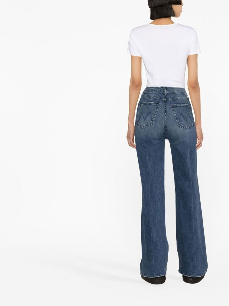 Blue Roller Skimp Wide-leg Jeans