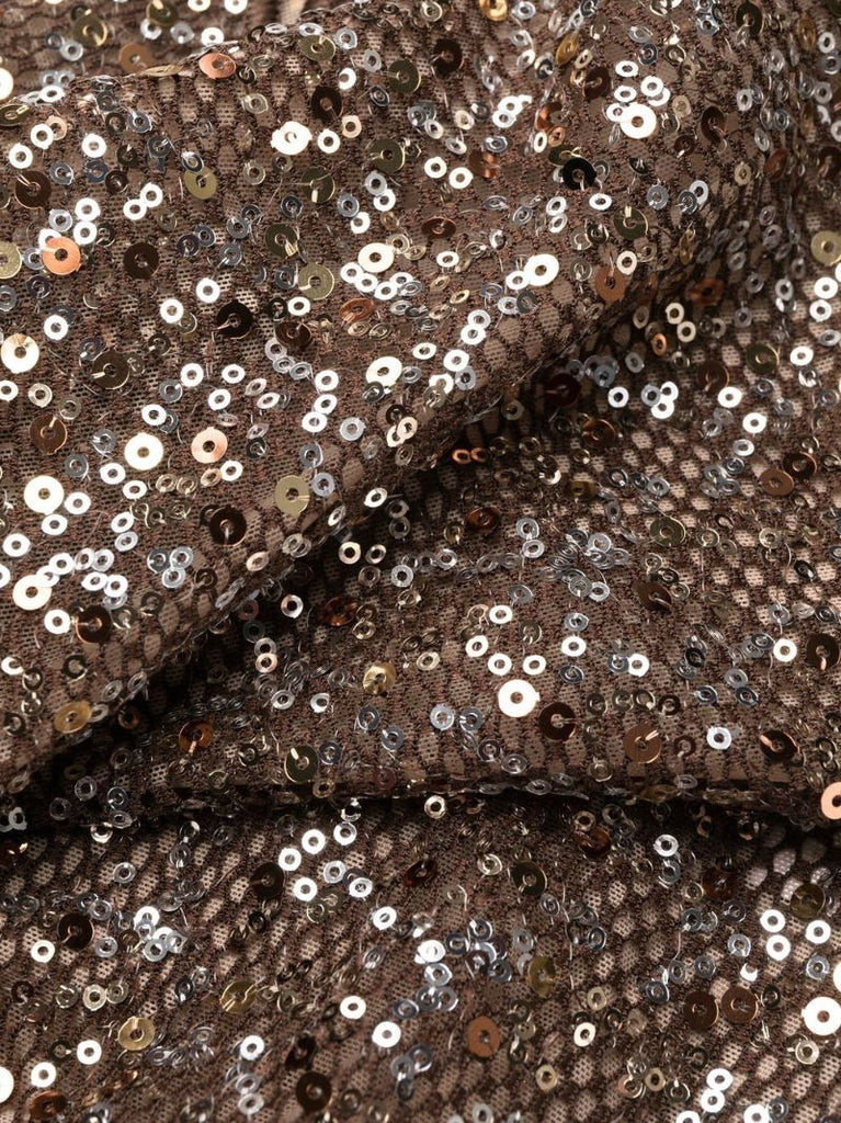 Brown Sequinned Bikini