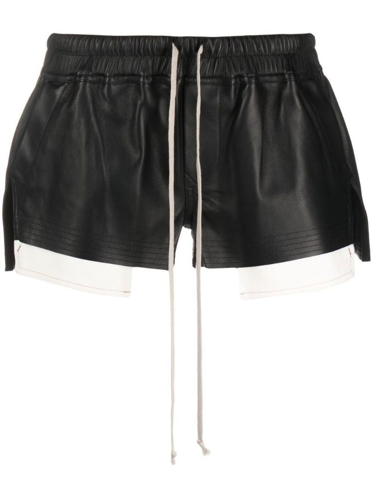 Black Drawstring Boxer Shorts