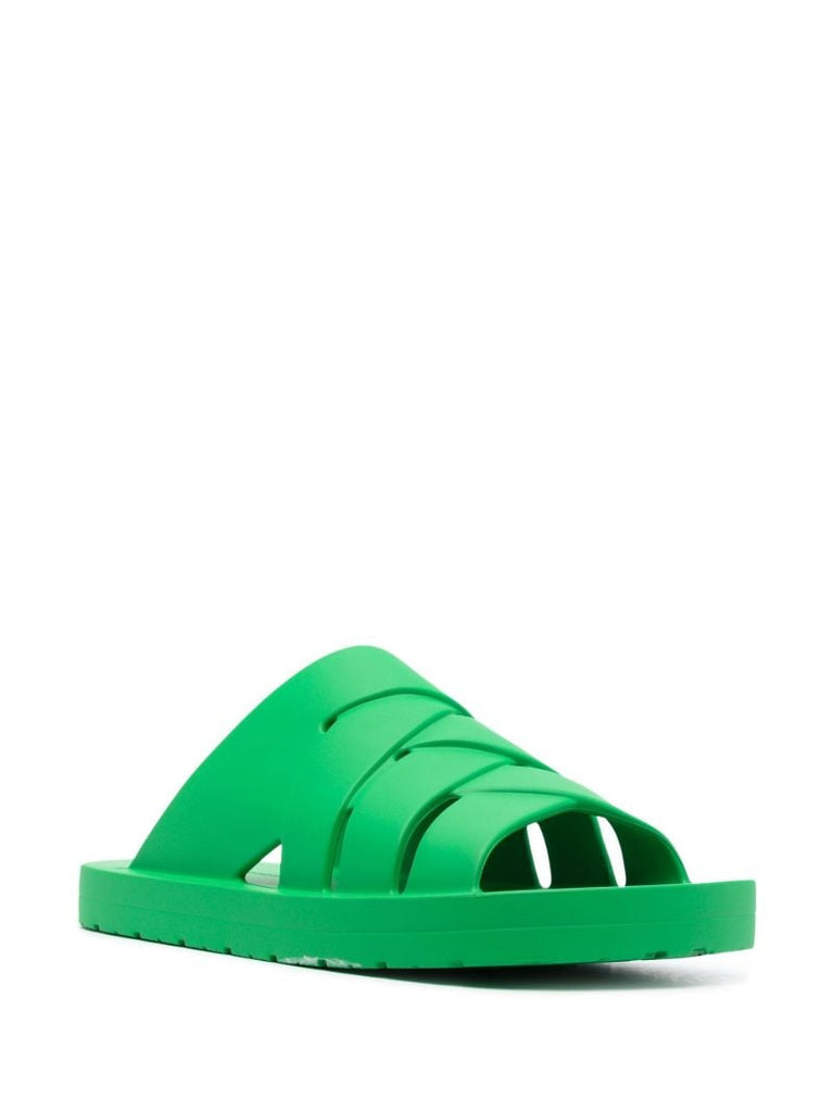 Green Rubber Slides