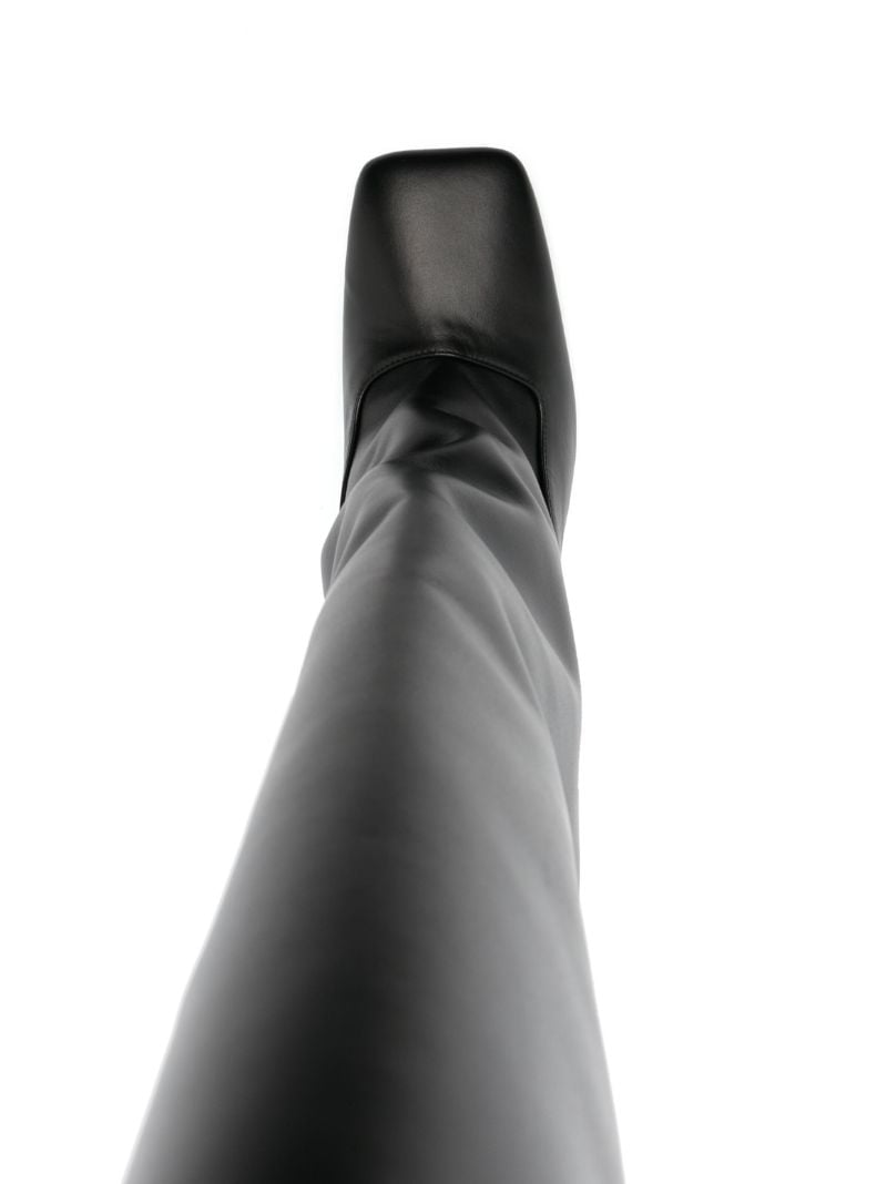 Black Sienna 105 Leather Knee-high Boots