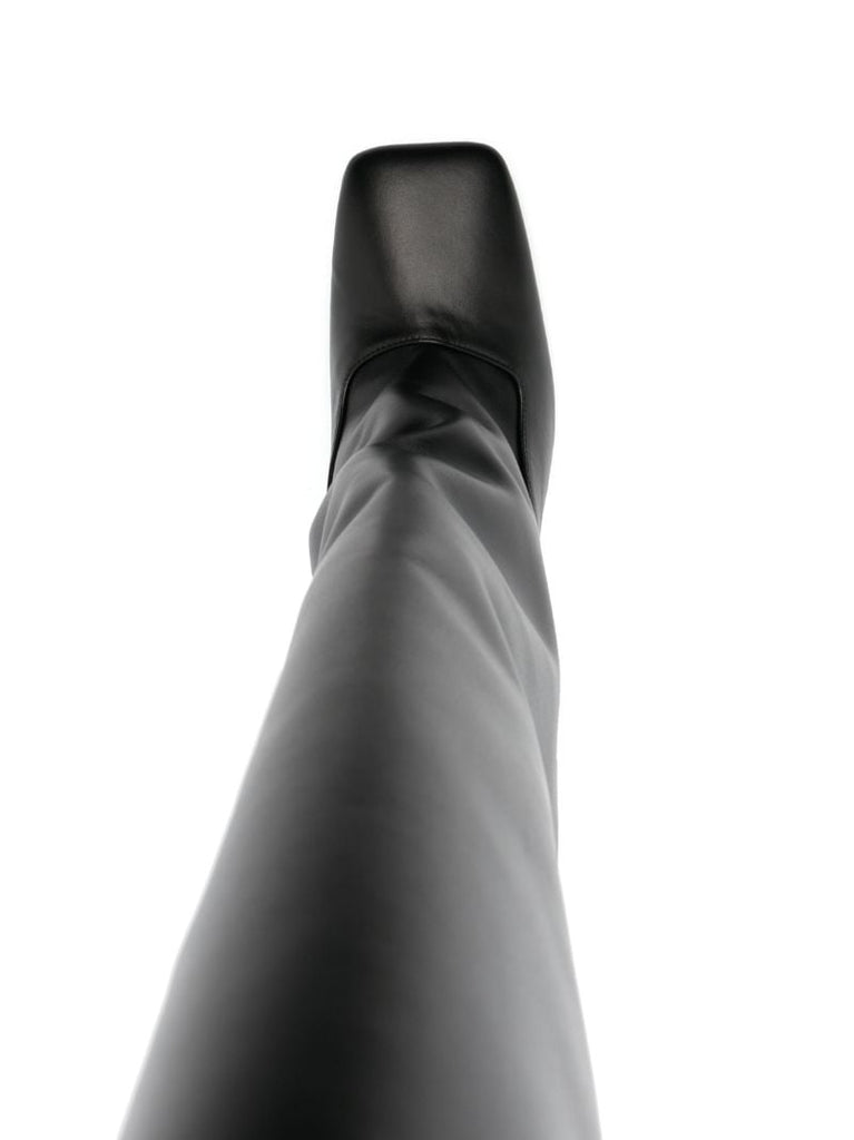 Black Sienna 105 Leather Knee-high Boots