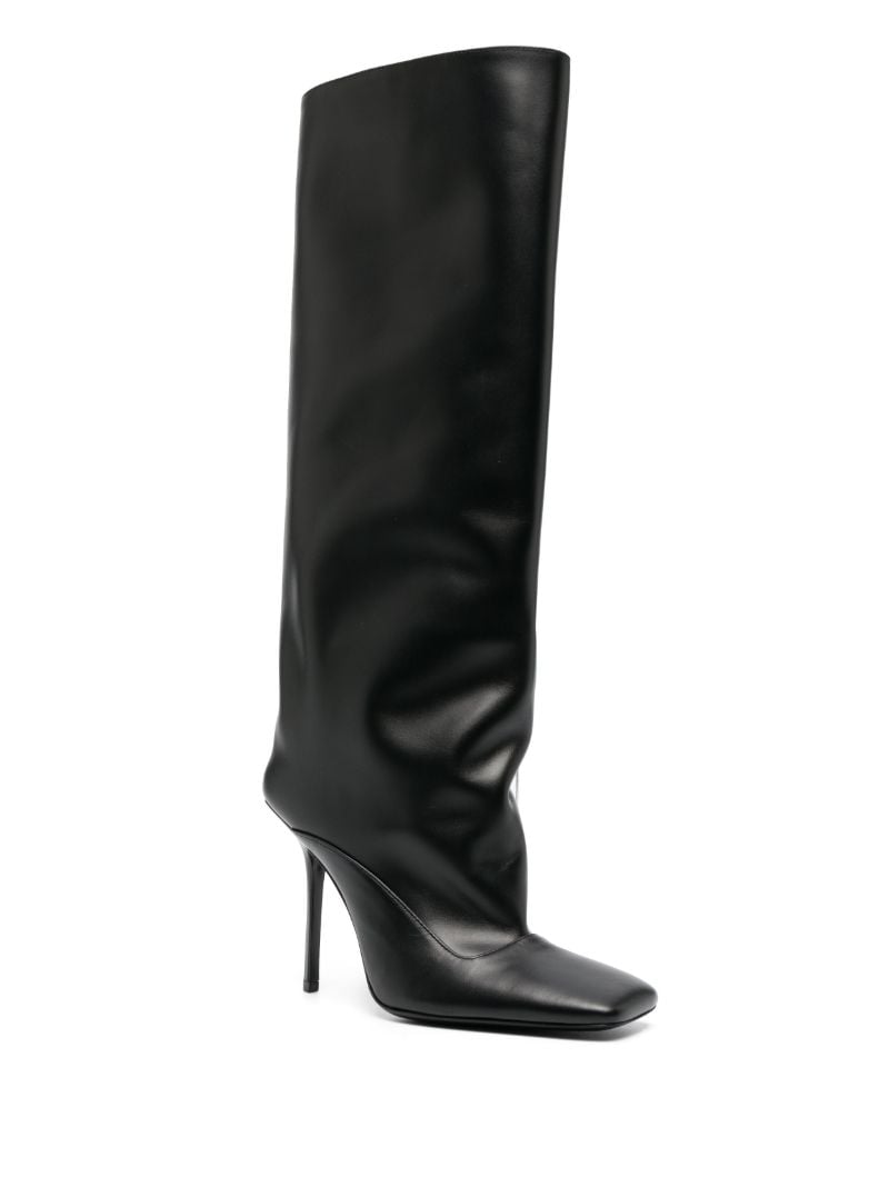 Black Sienna 105 Leather Knee-high Boots