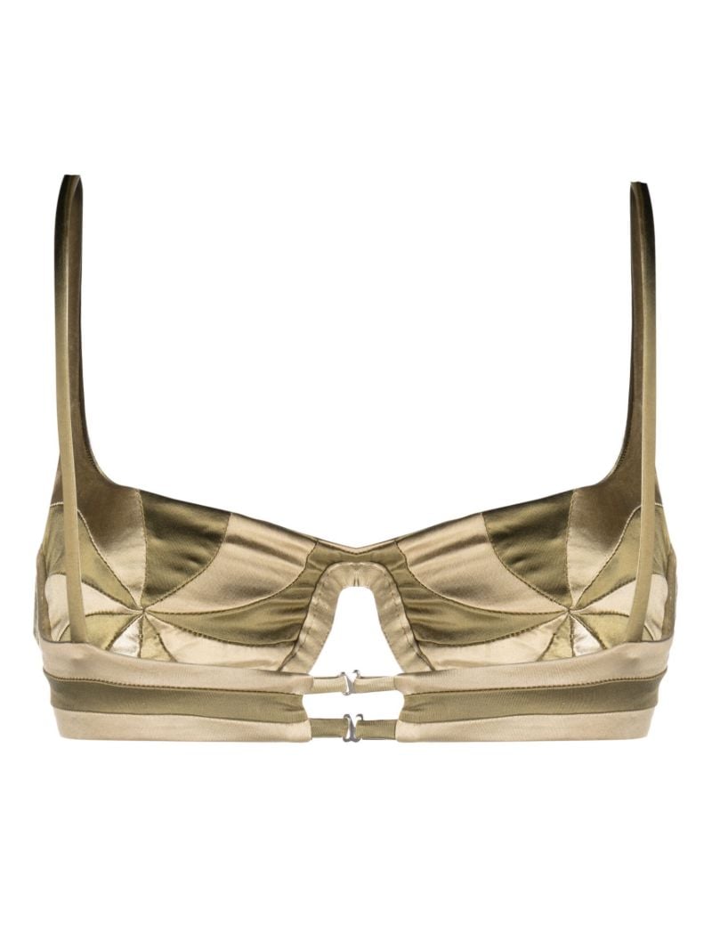 Gold-tone Hypnosis Reversible Bikini Top