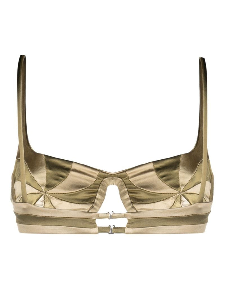 Gold-tone Hypnosis Reversible Bikini Top