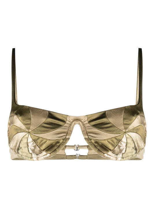 Gold-tone Hypnosis Reversible Bikini Top
