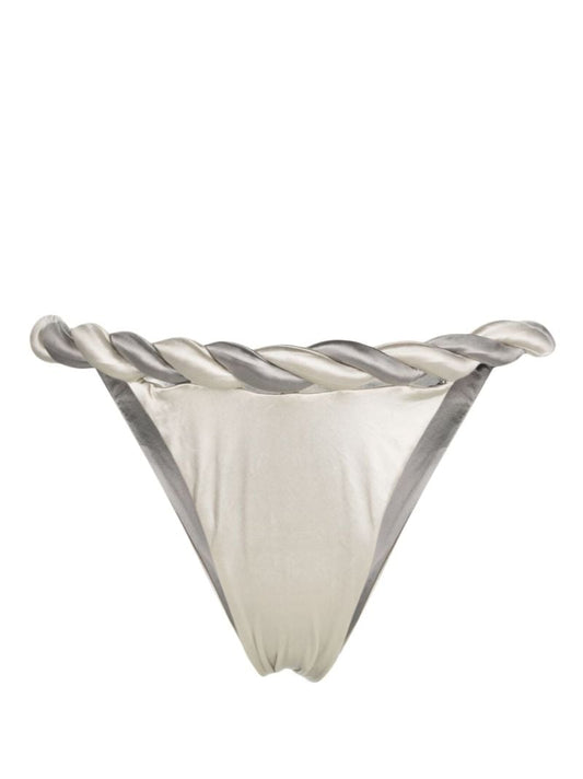 Silver-tone Braided Bikini Briefs