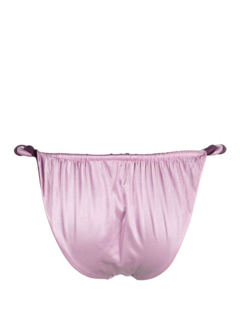 Purple Twist Strap Bikini Briefs