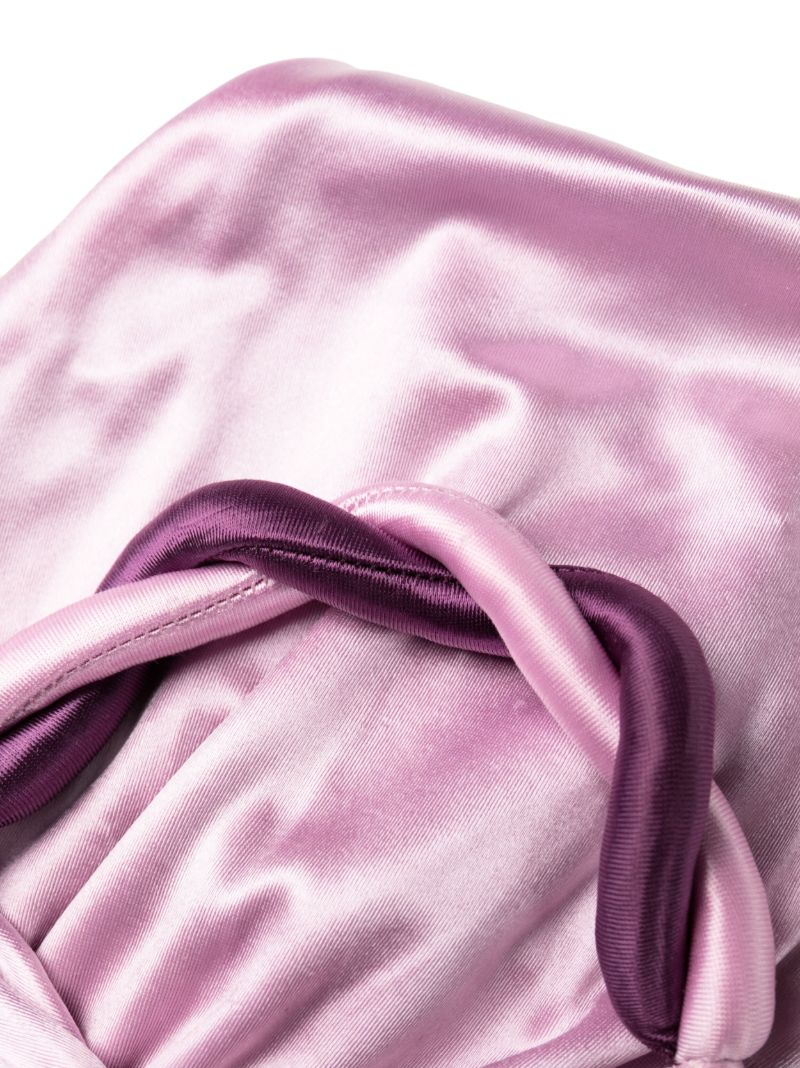 Purple Twist Strap Bikini Briefs