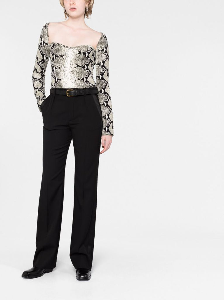 Grey the Maddy Snake-print Top