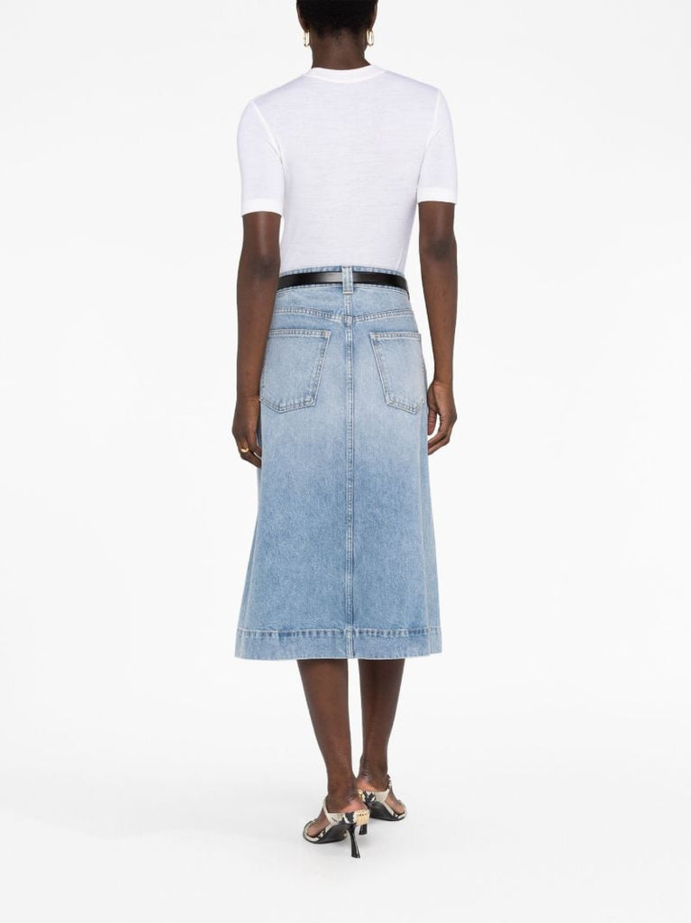 The Charlene Denim Midi Skirt