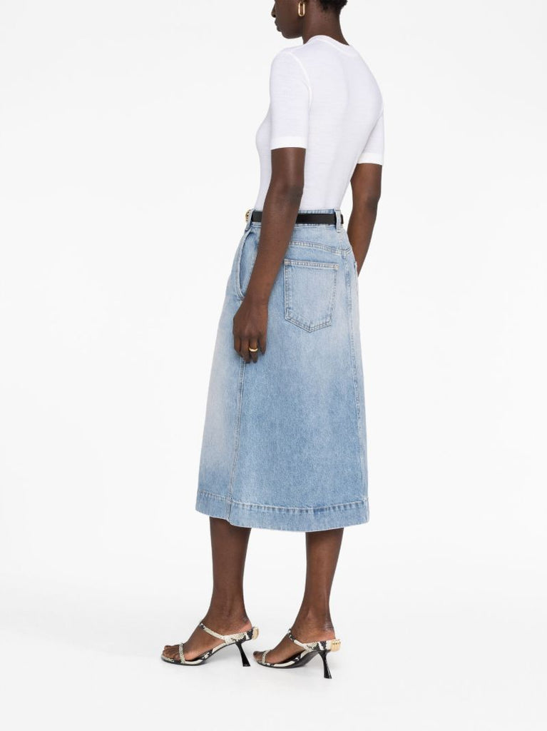The Charlene Denim Midi Skirt