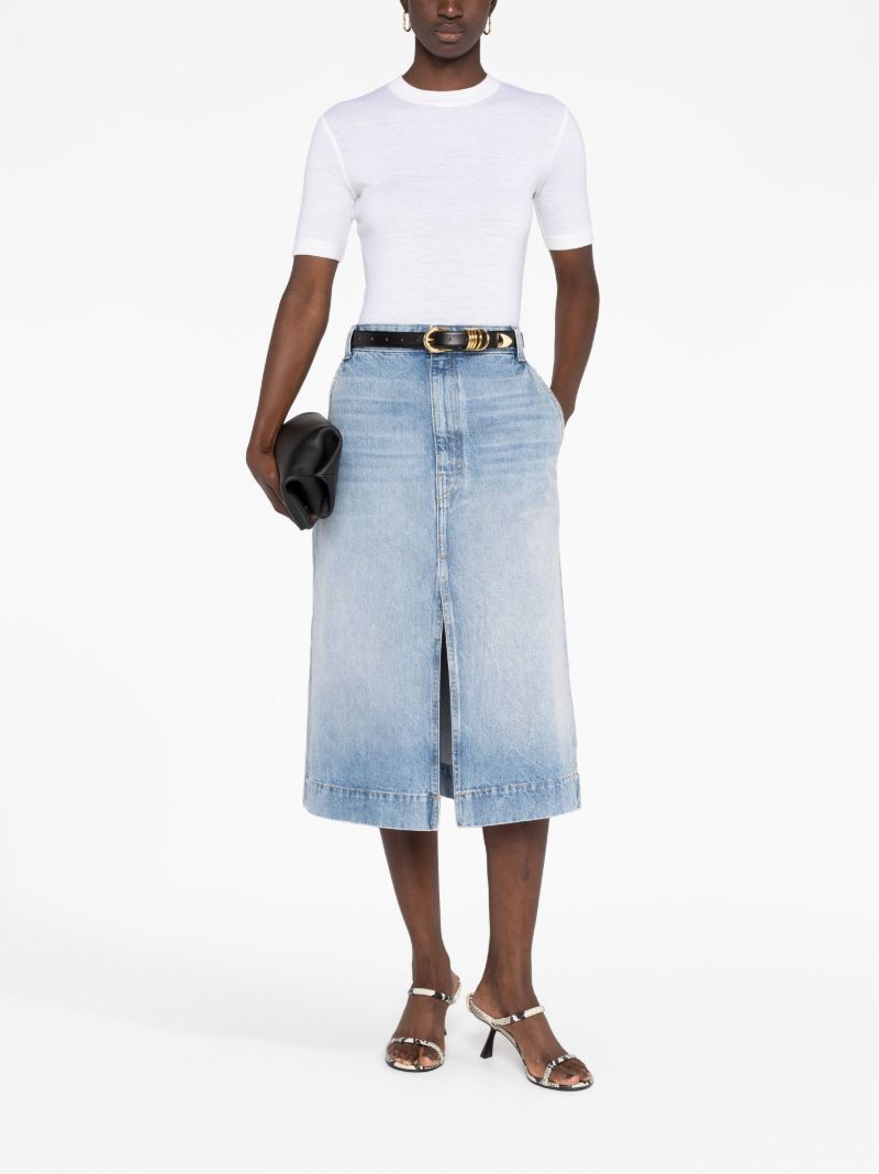 The Charlene Denim Midi Skirt