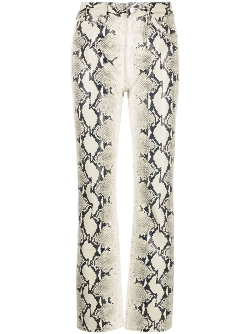 Neutral the Danielle Straight-leg Leather Trousers
