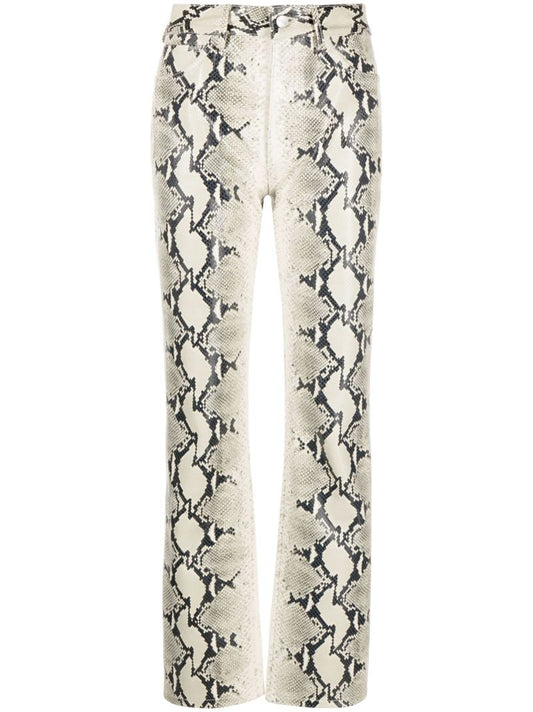 Neutral the Danielle Straight-leg Leather Trousers