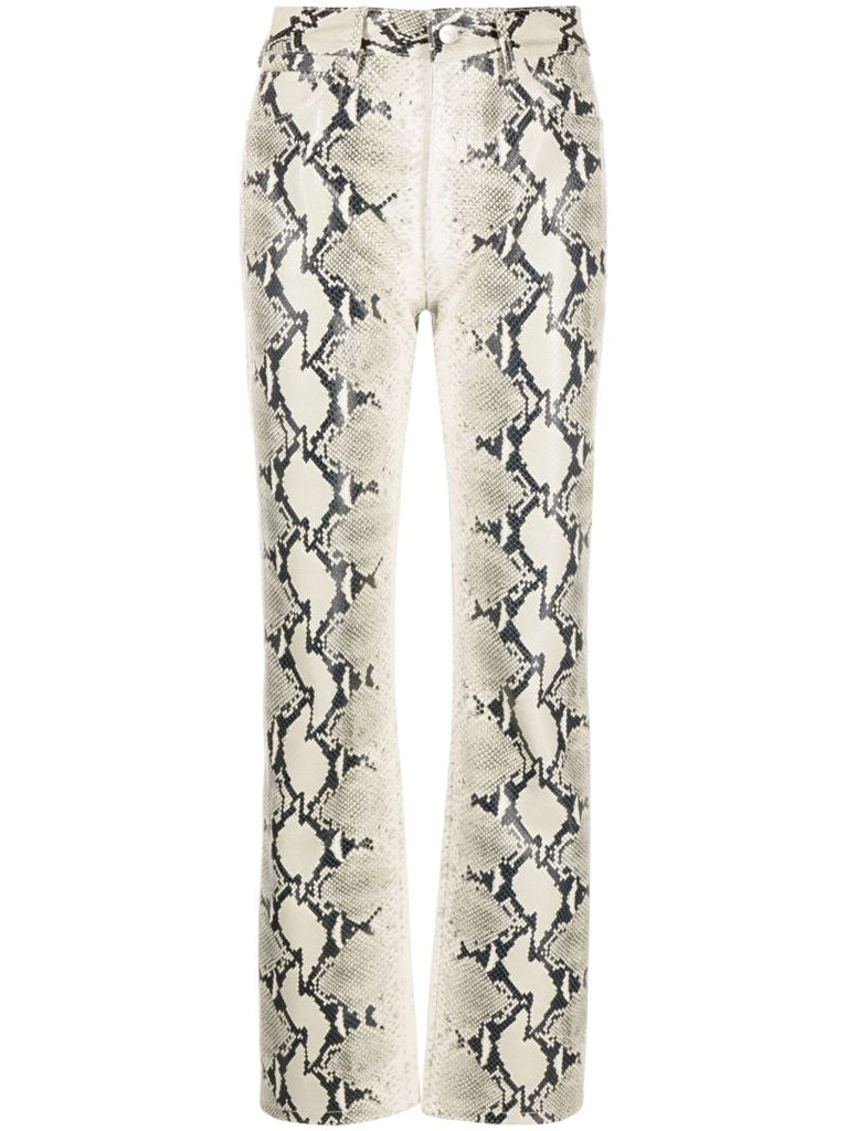 Neutral the Danielle Straight-leg Leather Trousers