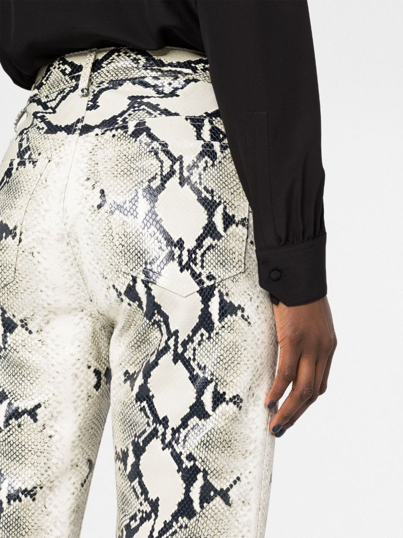 Neutral the Danielle Straight-leg Leather Trousers