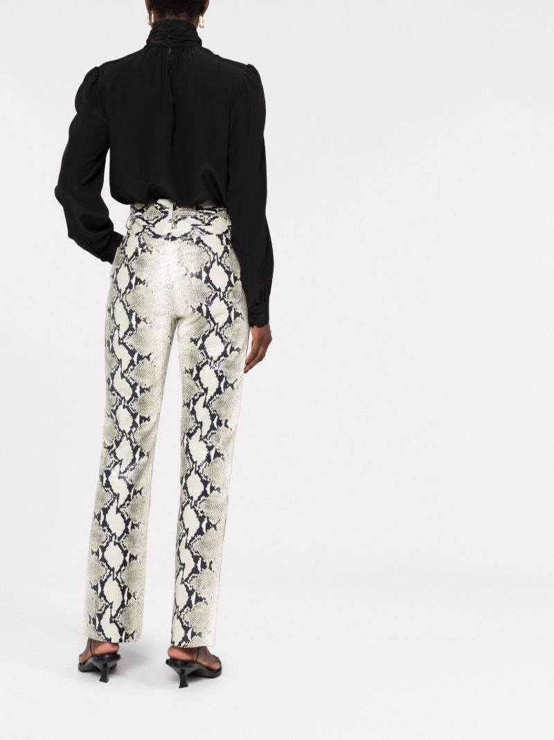 Neutral the Danielle Straight-leg Leather Trousers