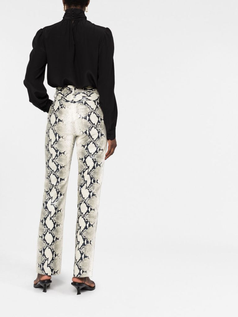 Neutral the Danielle Straight-leg Leather Trousers
