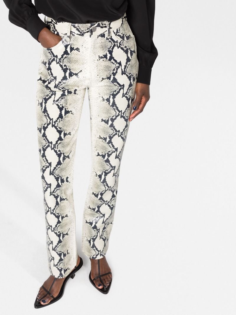 Neutral the Danielle Straight-leg Leather Trousers