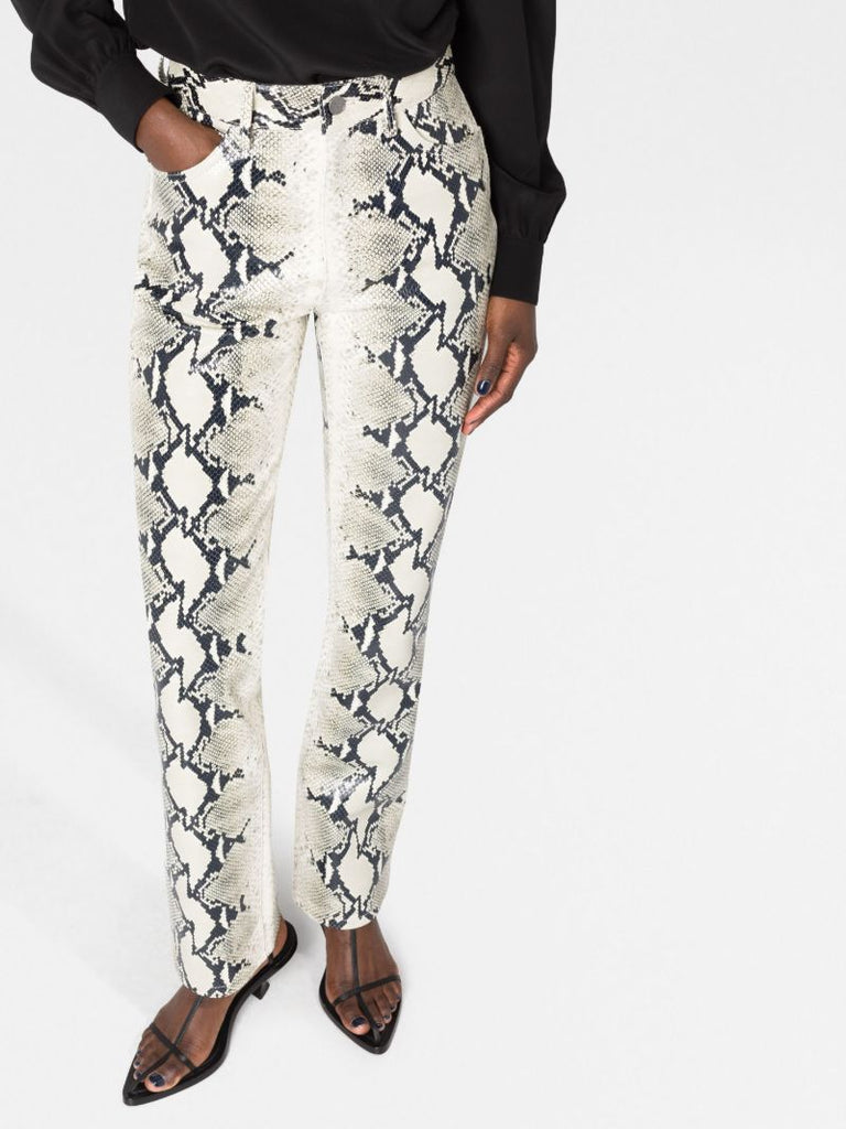Neutral the Danielle Straight-leg Leather Trousers