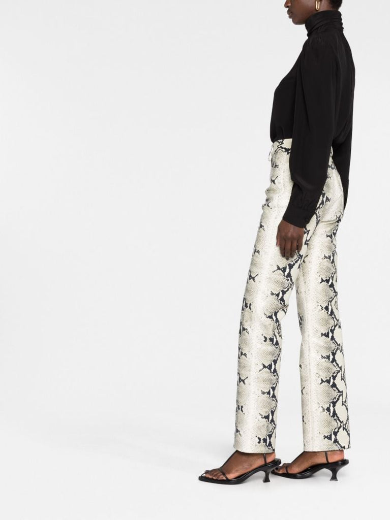 Neutral the Danielle Straight-leg Leather Trousers