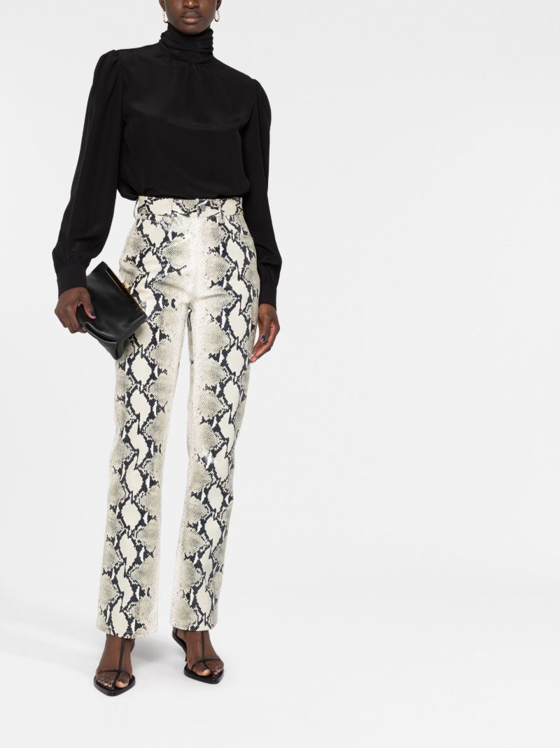 Neutral the Danielle Straight-leg Leather Trousers