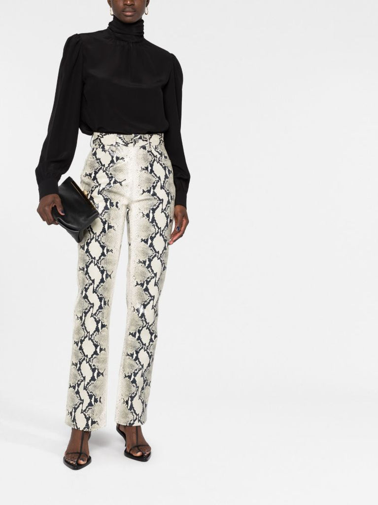 Neutral the Danielle Straight-leg Leather Trousers