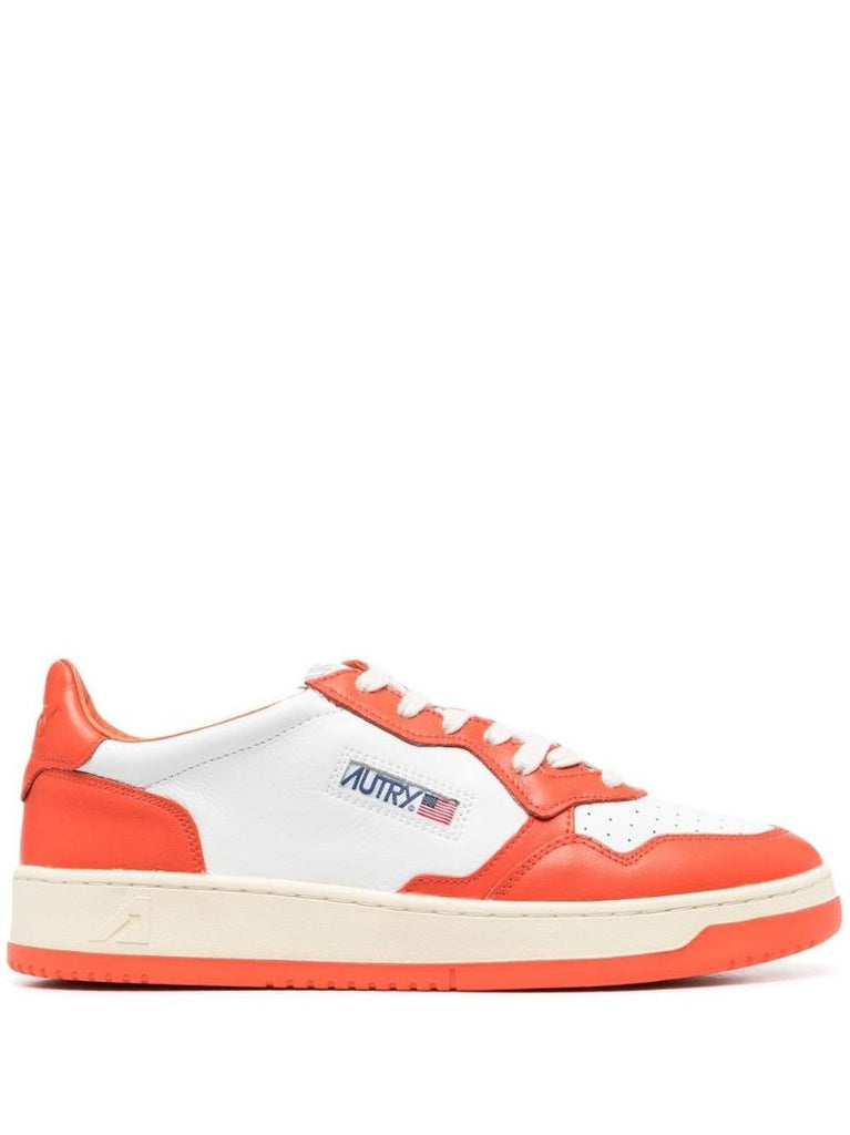 Orange Medalist Panelled Sneakers