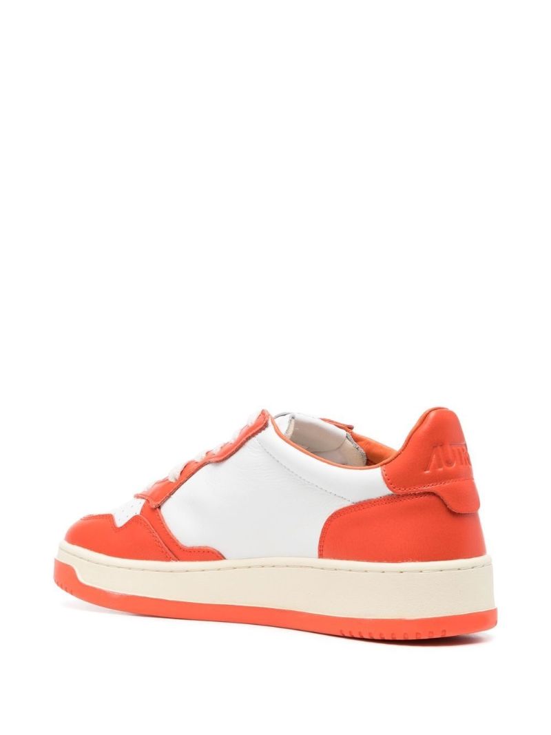 Orange Medalist Panelled Sneakers