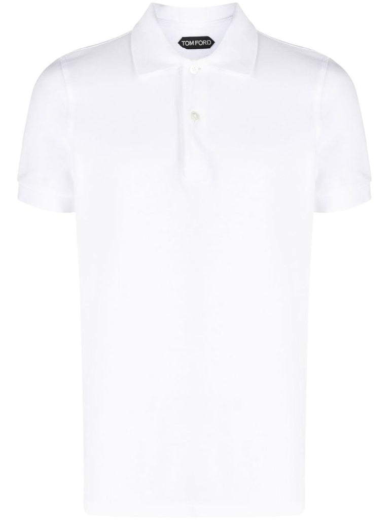 White Cotton Polo Shirt