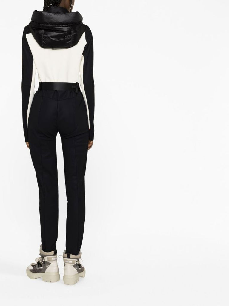 Black Hooded Stirrup Skisuit
