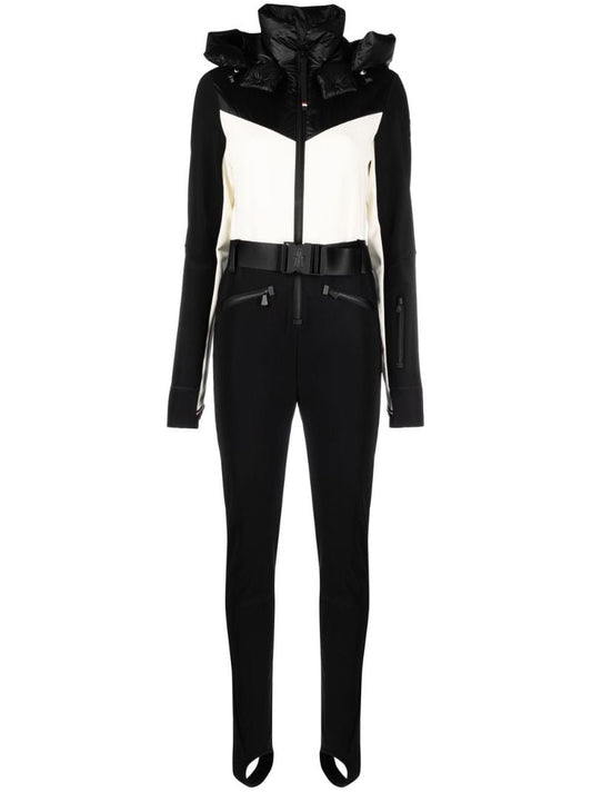 Black Hooded Stirrup Skisuit