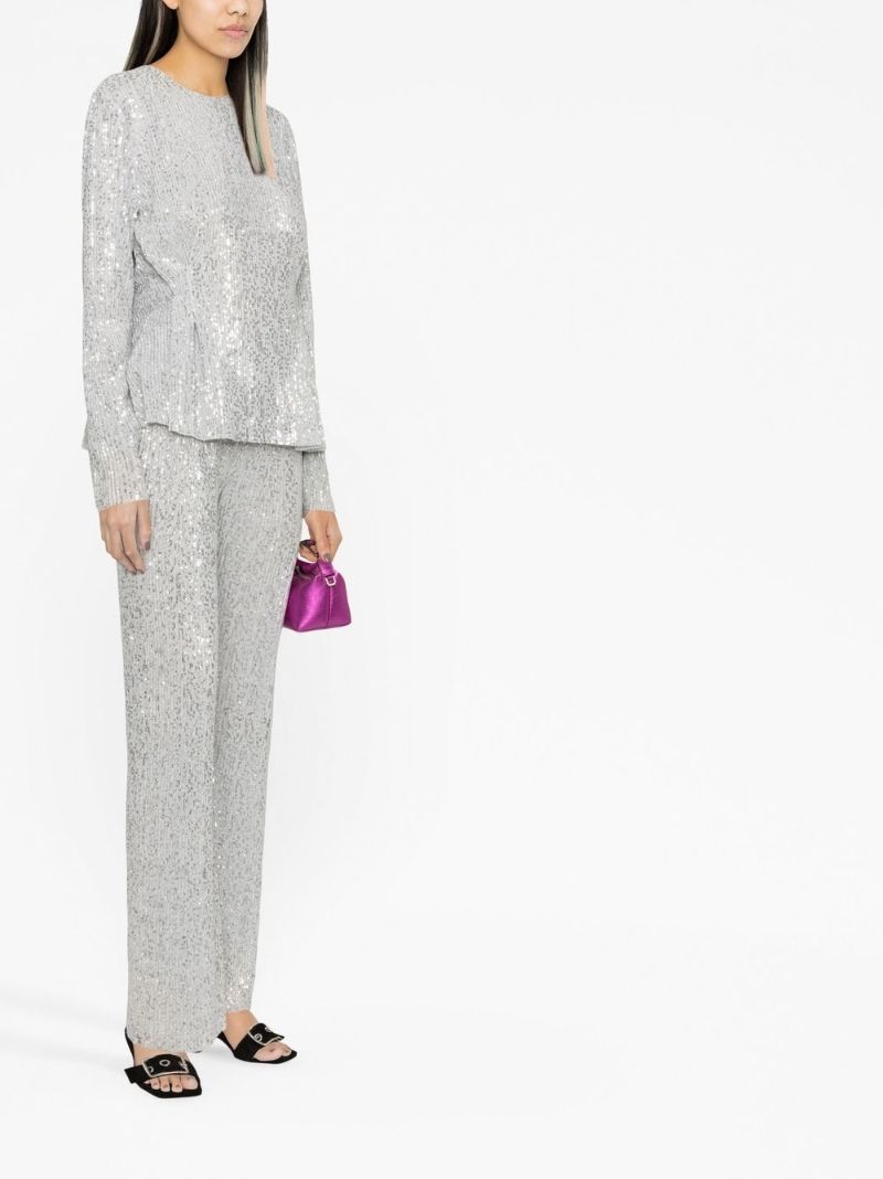 Silver Gloria Sequinned Top