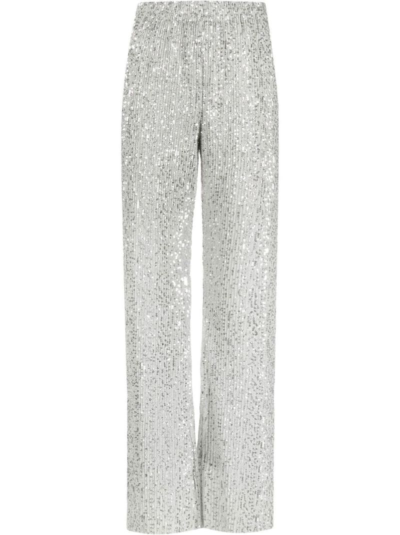 Silver Markus Sequinned Trousers