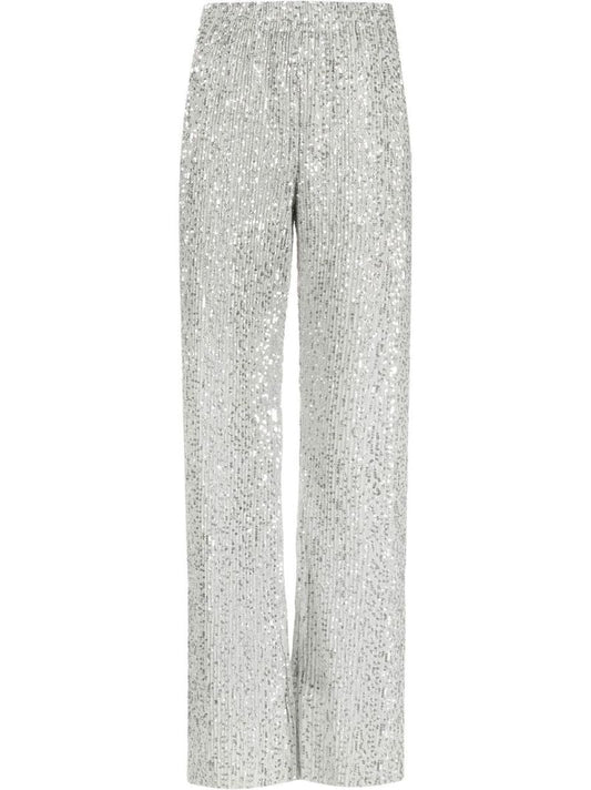Silver Markus Sequinned Trousers