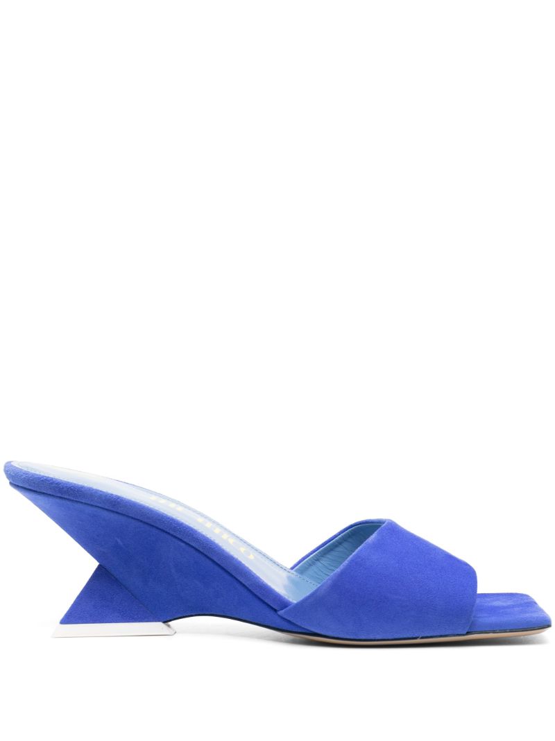 Blue Cheope 60 Suede Mules