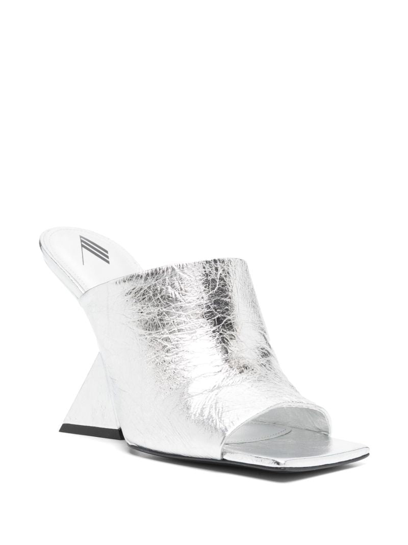 Silver Cheope 105 Leather Mules