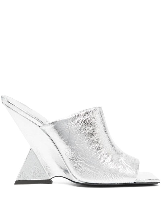 Silver Cheope 105 Leather Mules