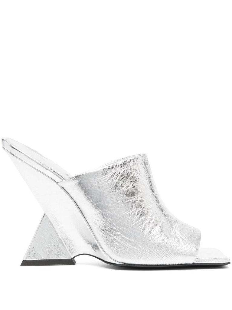 Silver Cheope 105 Leather Mules