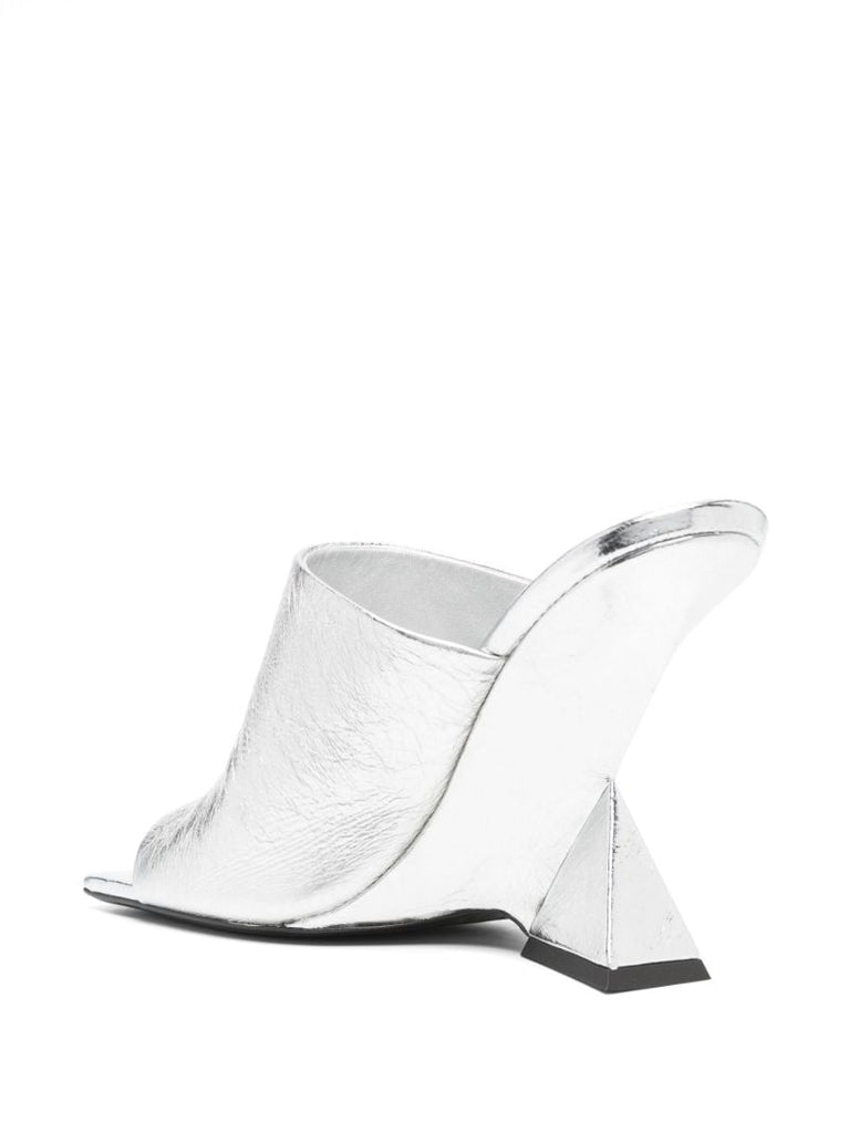 Silver Cheope 105 Leather Mules