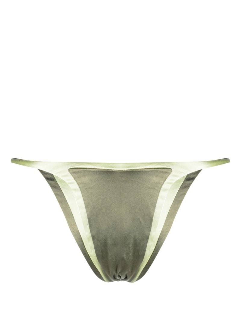 Green Forward Reversible Triangle Bikini Bottoms