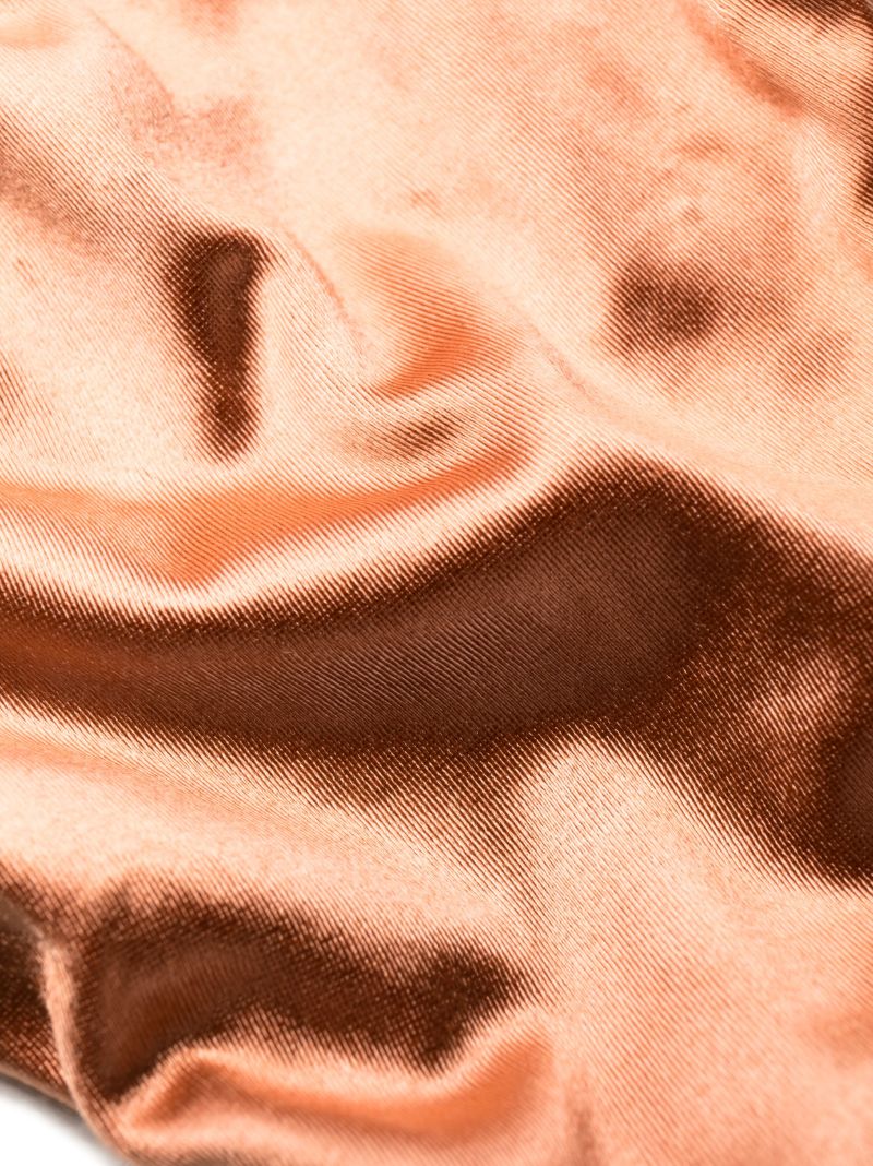 Orange and Gold-tone Reversible Rope Bikini Bottoms